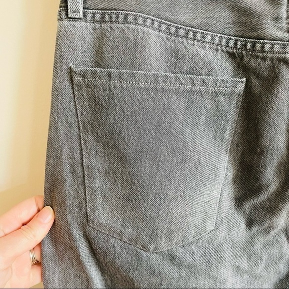 GOLDSIGN Gray Benefit High Rise Relaxed Straight Leg Jeans - Picture 6 of 10